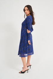 Slant Dress - Bleu Royal