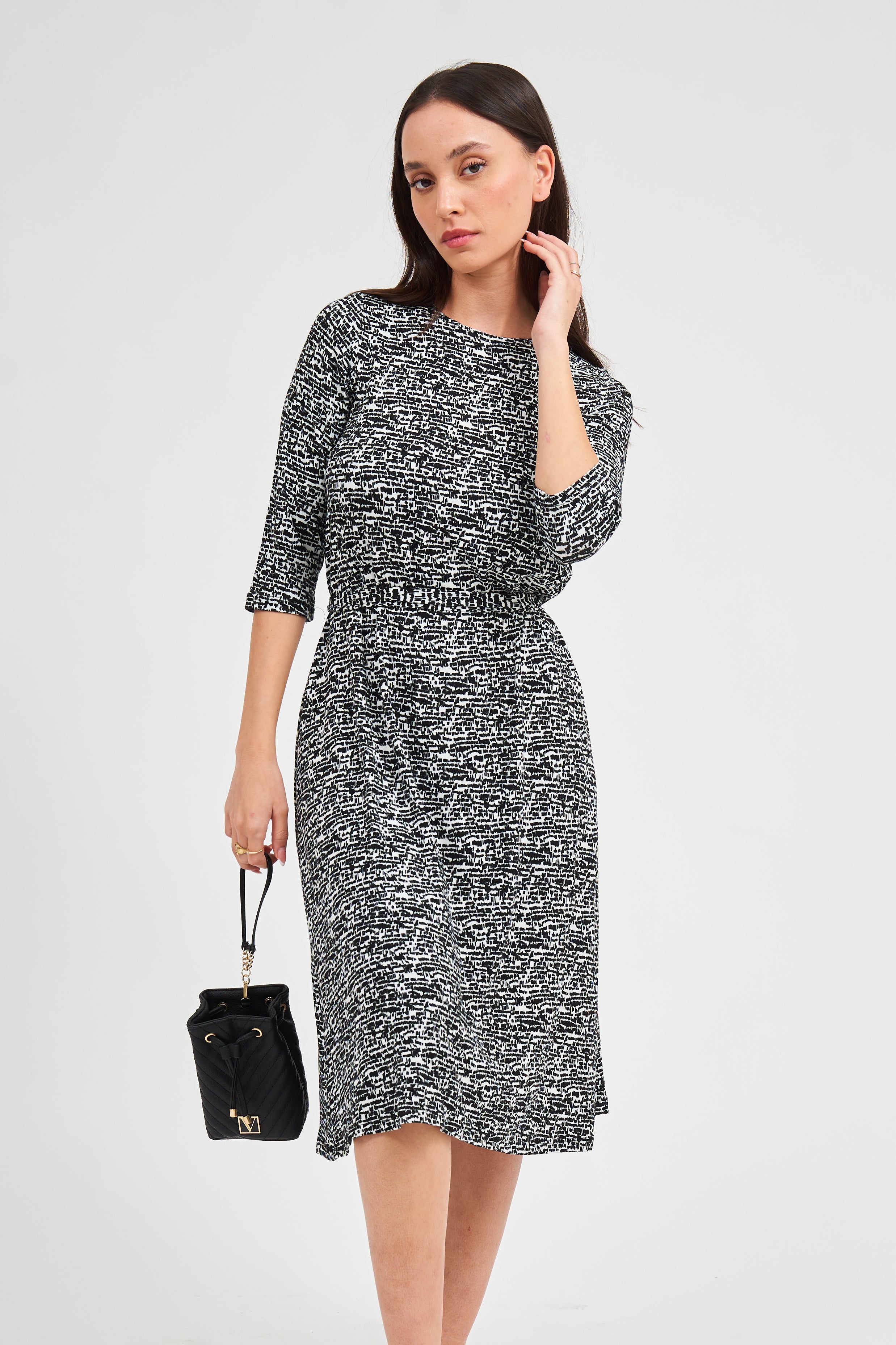 Swing Dress - Noir et Blanc