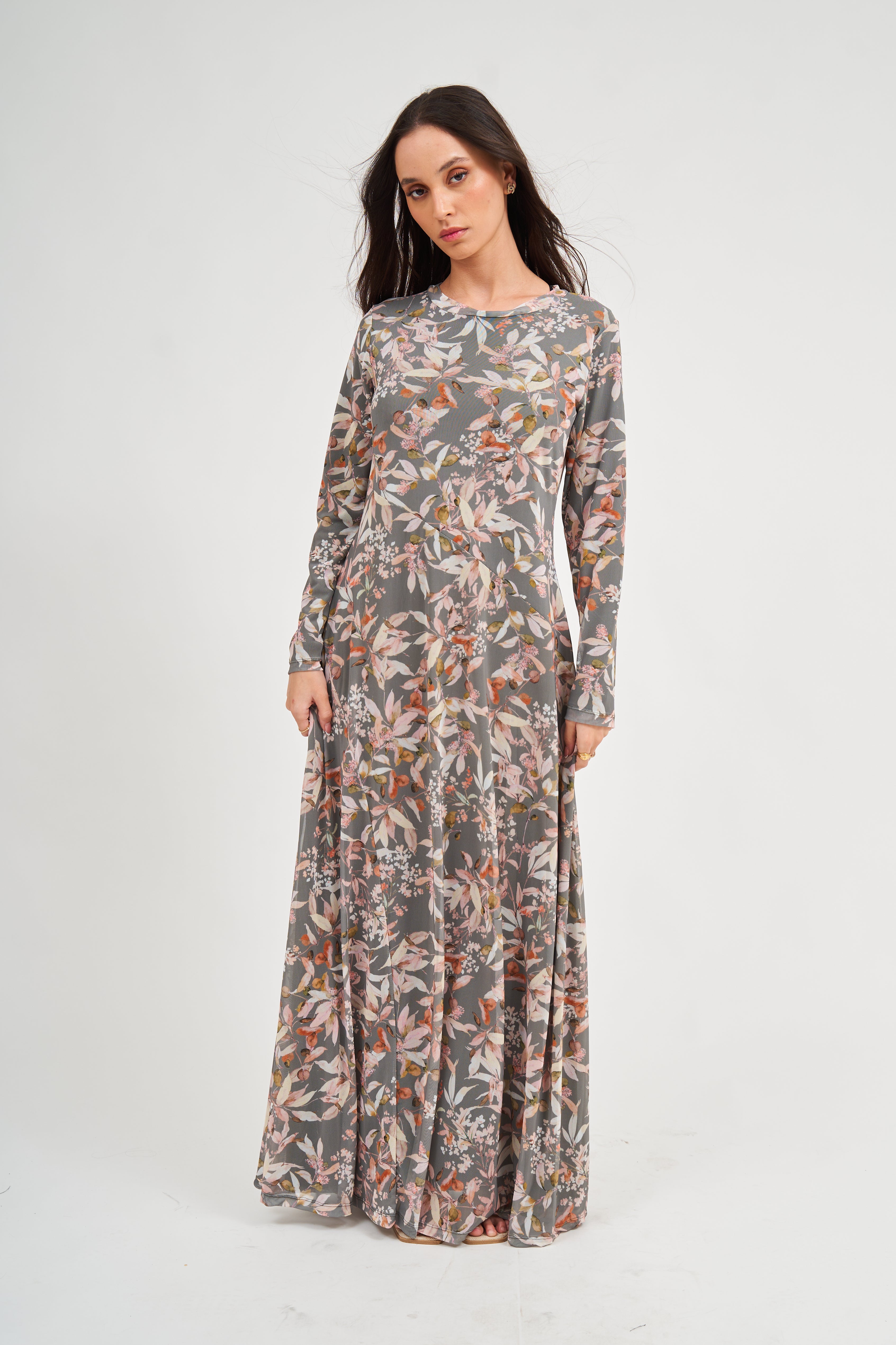 Slant Maxi Dress - Sauge