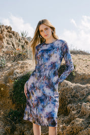 Robe en maille aquarelle