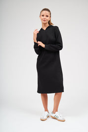 Pull Over Robe Sweat à Capuche - Noir