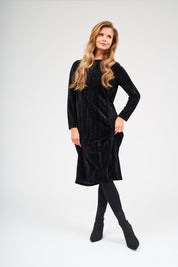 Back Zipper Dress - Noir