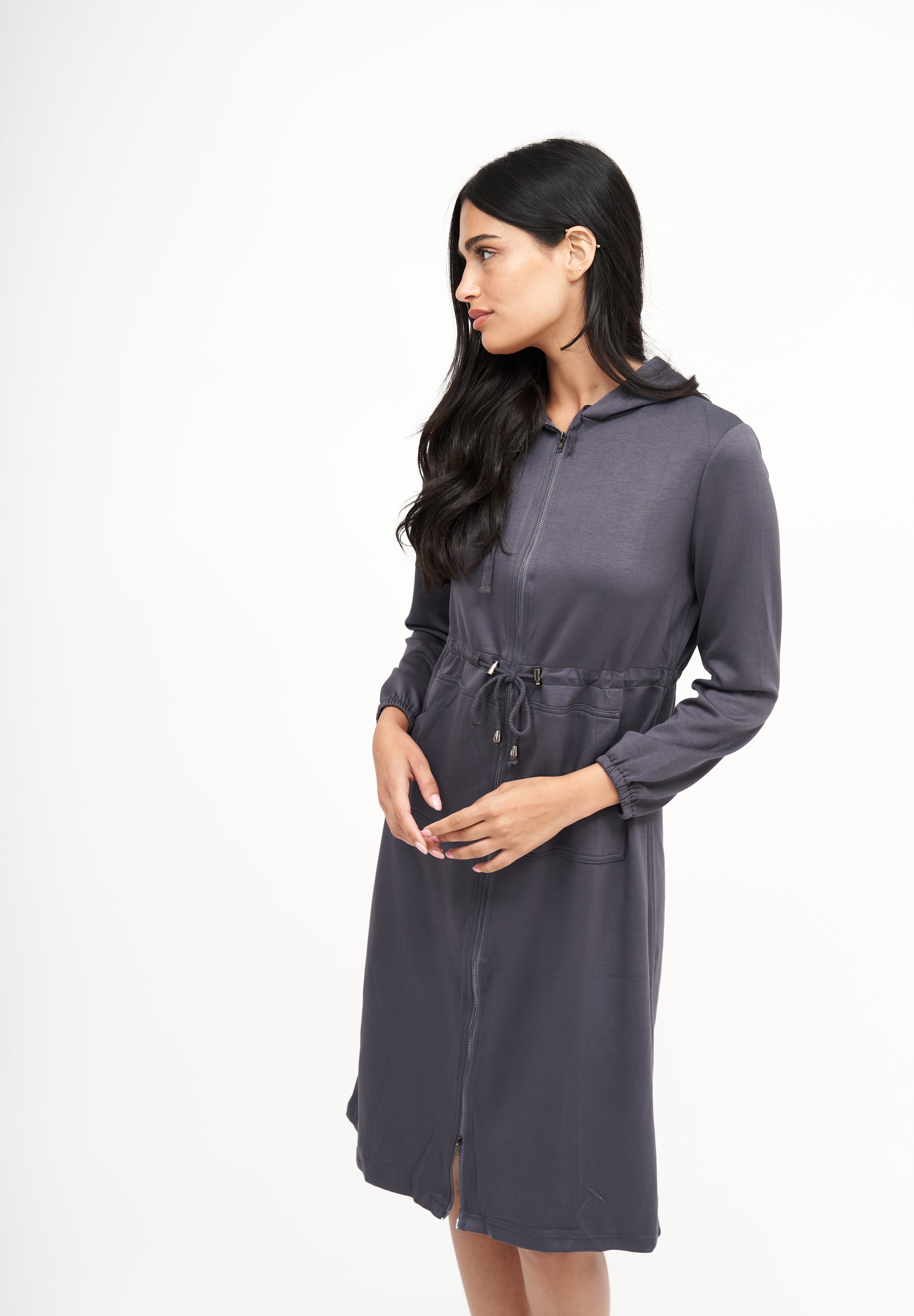NW Robe à capuche : Gris