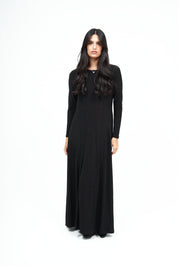 New Slant Maxi Sparkle Dress : Noir