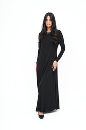 New Slant Maxi Sparkle Dress : Noir