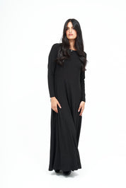 New Slant Maxi Sparkle Dress : Noir