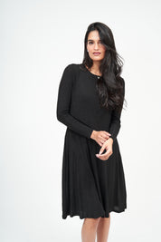 New Slant Short Sparkle Dress : Noir