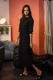 BLACK AVIVA MAXI DRESS