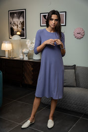 BLUE VIOLET ROBE À BALANÇOIRE