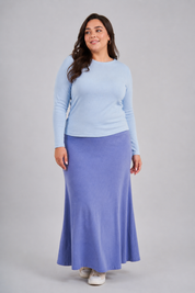 Sky Basic Top – Luxury Modest Cotton Top for Women