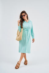 Modest PLC Mint Hoodie Dress – Women's Fashion