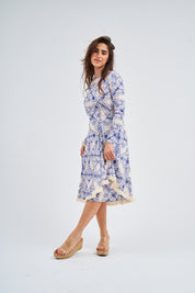 Loose Basic Dress - Blue Lapis  (Includes Complimentary Wrap)