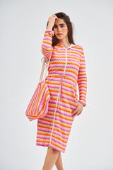Daniella Faye Sunset Chevron Bag