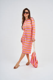 Modest Sunset Chevron Robe – Women's Fashion