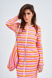 Modest Sunset Chevron Robe – Women's Fashion