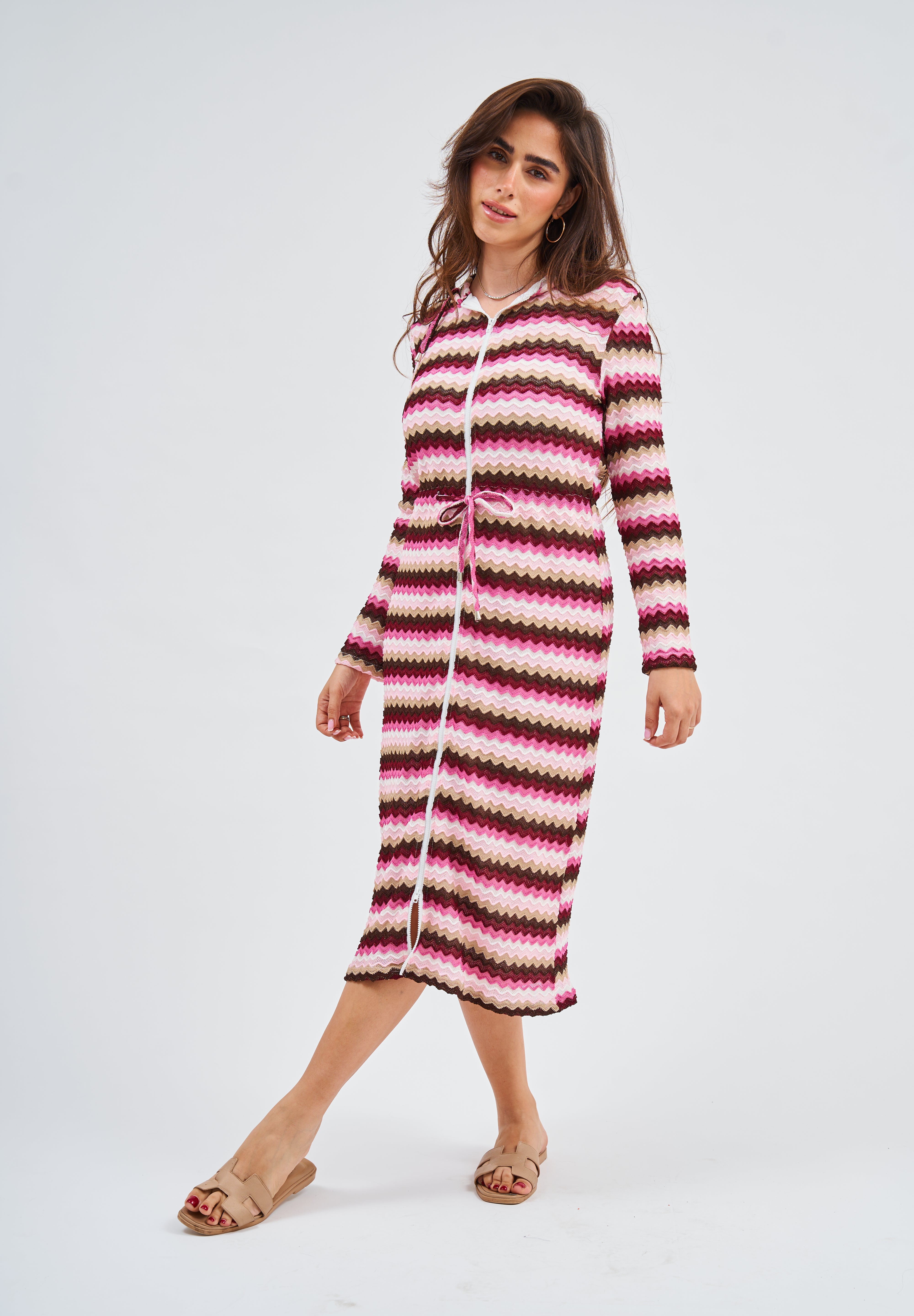 Modest Beach Club Chevron Maxi Dress – Women's Fashion – Daniella Faye USA