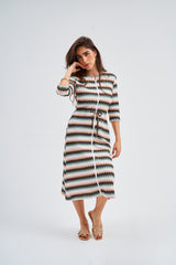 Modest Ocean Green Chevron Lia Dress – Women's Fashion