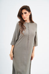 Modest Dusty Sage Maxi Dress – Women's Fashion