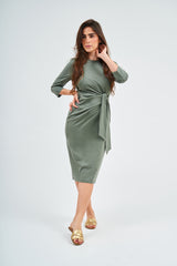 Tie Dress - Sage