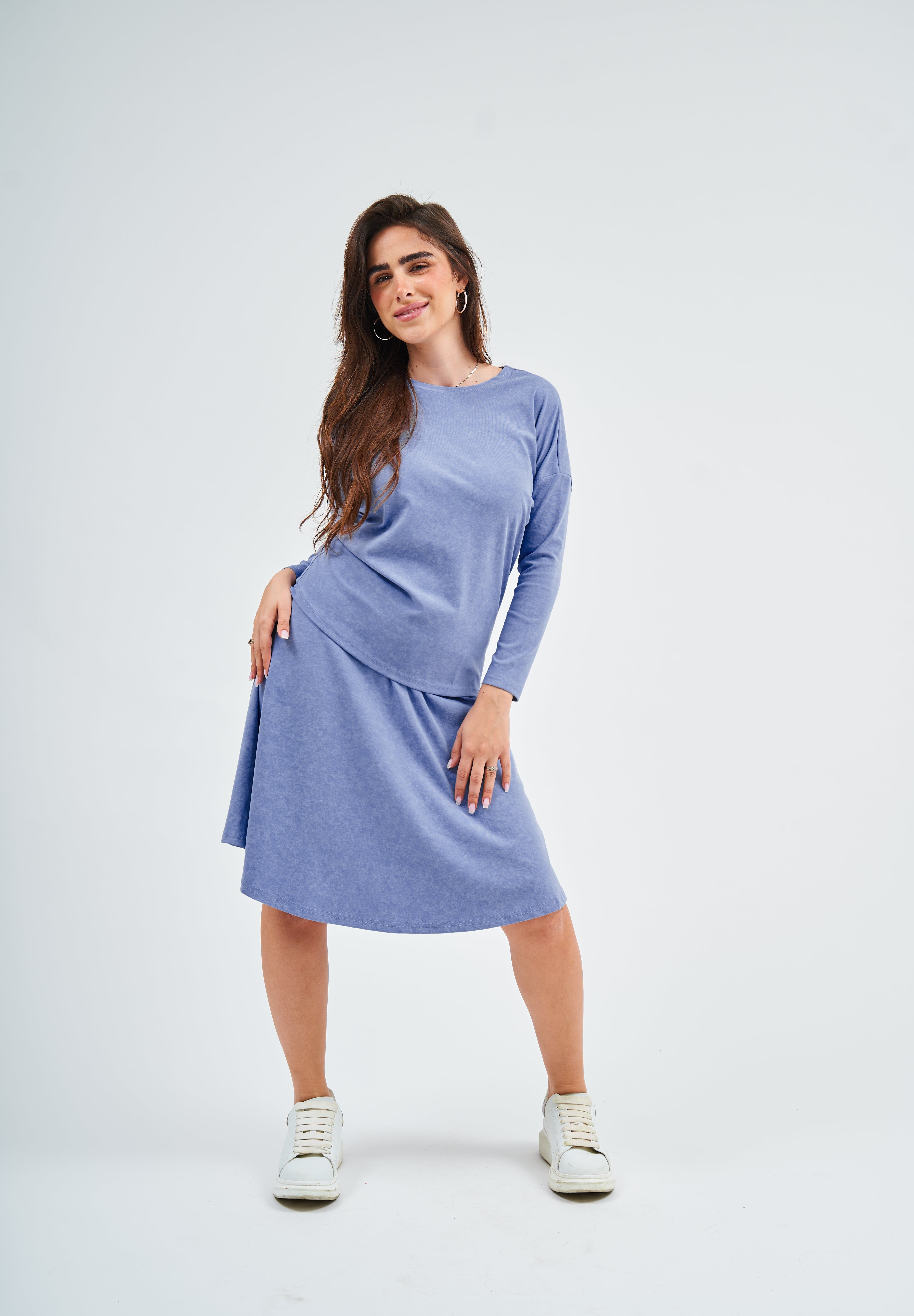 Dalia Skirt - Light Denim Wash