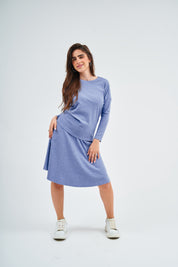 Modest Light Denim Wash Dalia Top – Women's Fashion