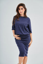 Modest Denim Wash Balloon Top – Women's Fashion
