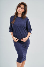 Modest Denim Wash Balloon Top – Women's Fashion