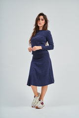 Modest Denim Wash Basic Top – Women's Fashion