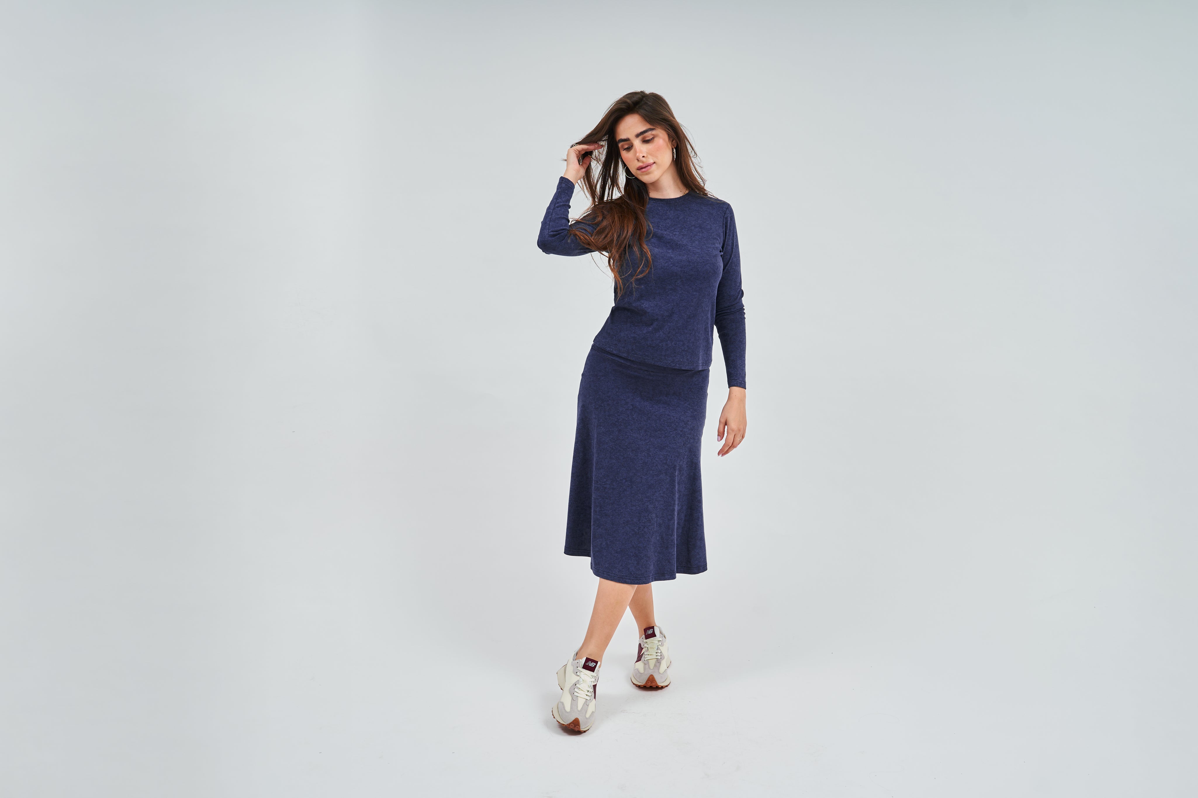 Denim Wash Basic Top