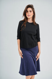 Modest Denim Wash Dalia Midi Skirt – Women's Fashion