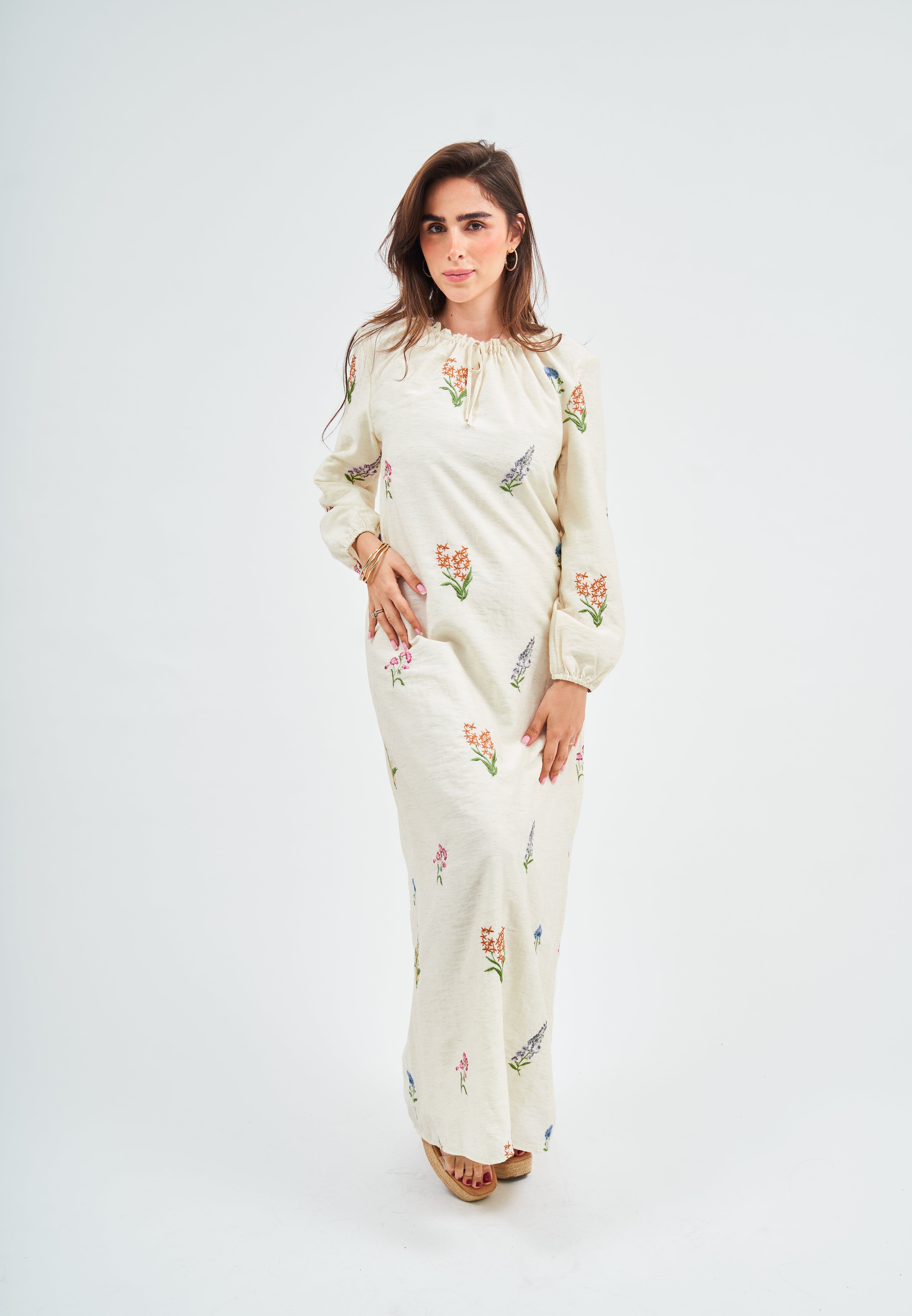 (Cotton) Sleeper Maxi Dress / Wild Flower