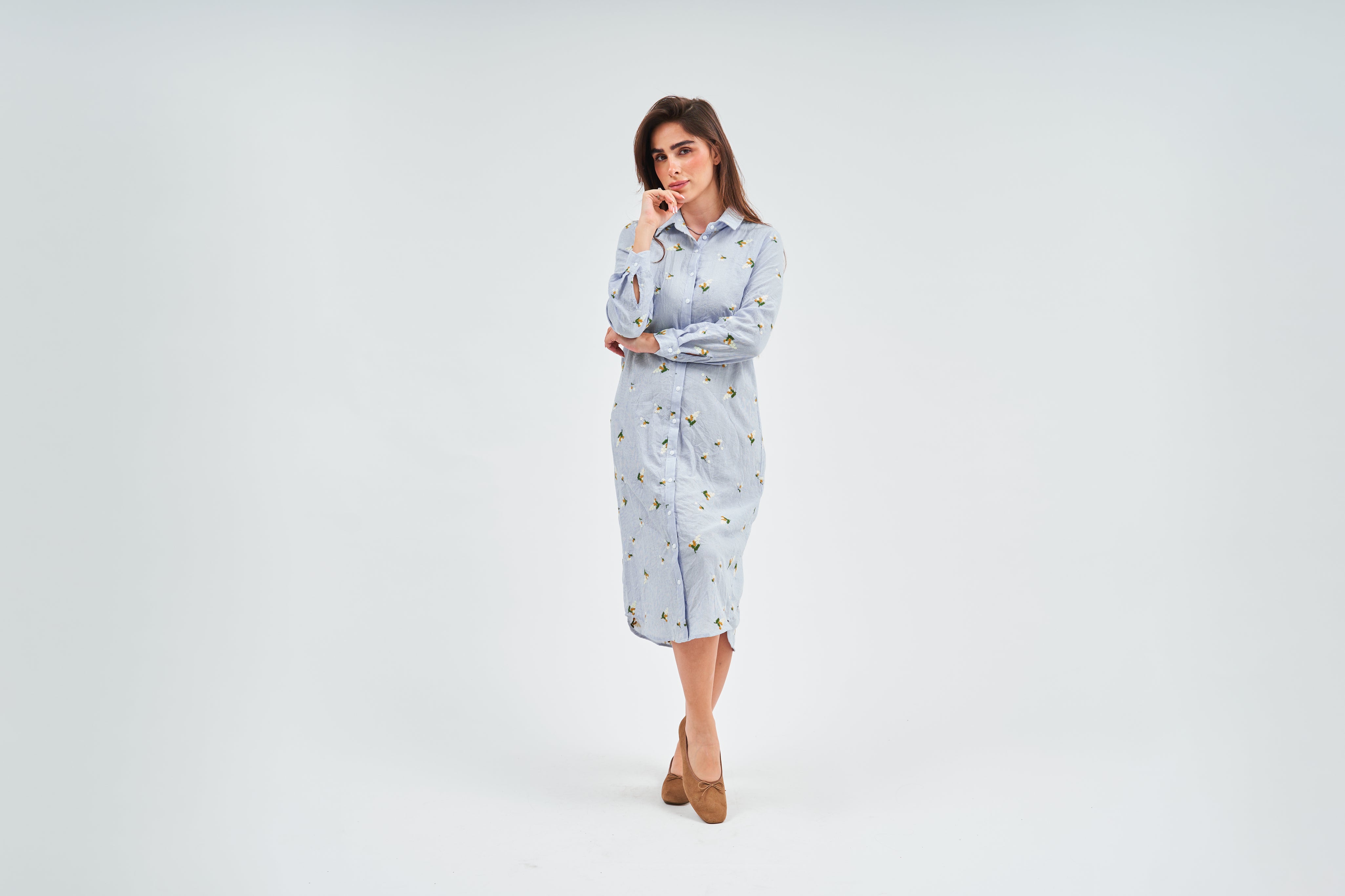 (Cotton) Fringe Dress - With Pockets