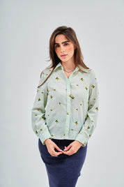 Basic woven shirt - Green