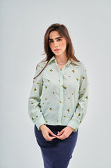 Basic woven shirt - Green