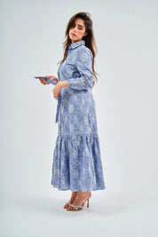 Modest Vintage Blooms Cotton Maxi Dress – Women's Fashion