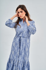 Modest Vintage Blooms Cotton Maxi Dress – Women's Fashion