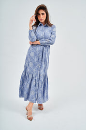 Modest Vintage Blooms Cotton Maxi Dress – Women's Fashion