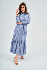 Modest Vintage Blooms Cotton Maxi Dress – Women's Fashion