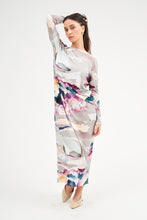 Load image into Gallery viewer, Grey Watercolor Dalia Maxi Dress