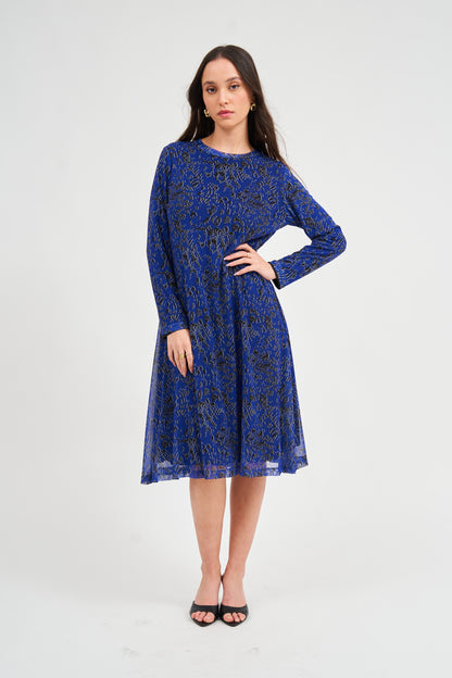 Slant Dress - Royal Blue