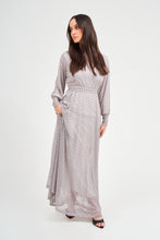 Load image into Gallery viewer, Black and White Raglan Maxi Dress