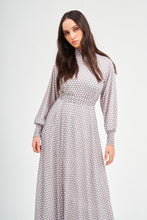 Load image into Gallery viewer, Black and White Raglan Maxi Dress