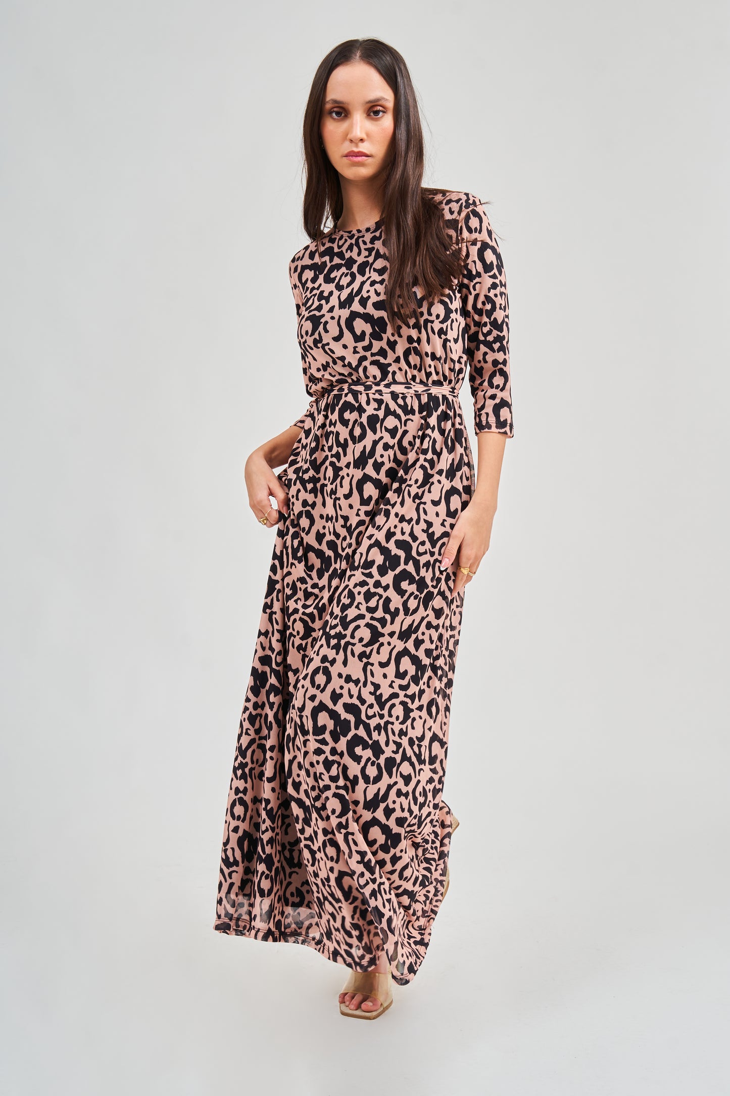 Mesh Original Maxi Dress - Cheetah