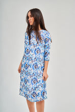 Load image into Gallery viewer, Swing Dress - Blue and White