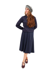 Modest Navy Shishi Skirt – Women's Fashion