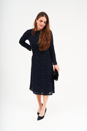 Alyssa Swing Dress- Sapphire