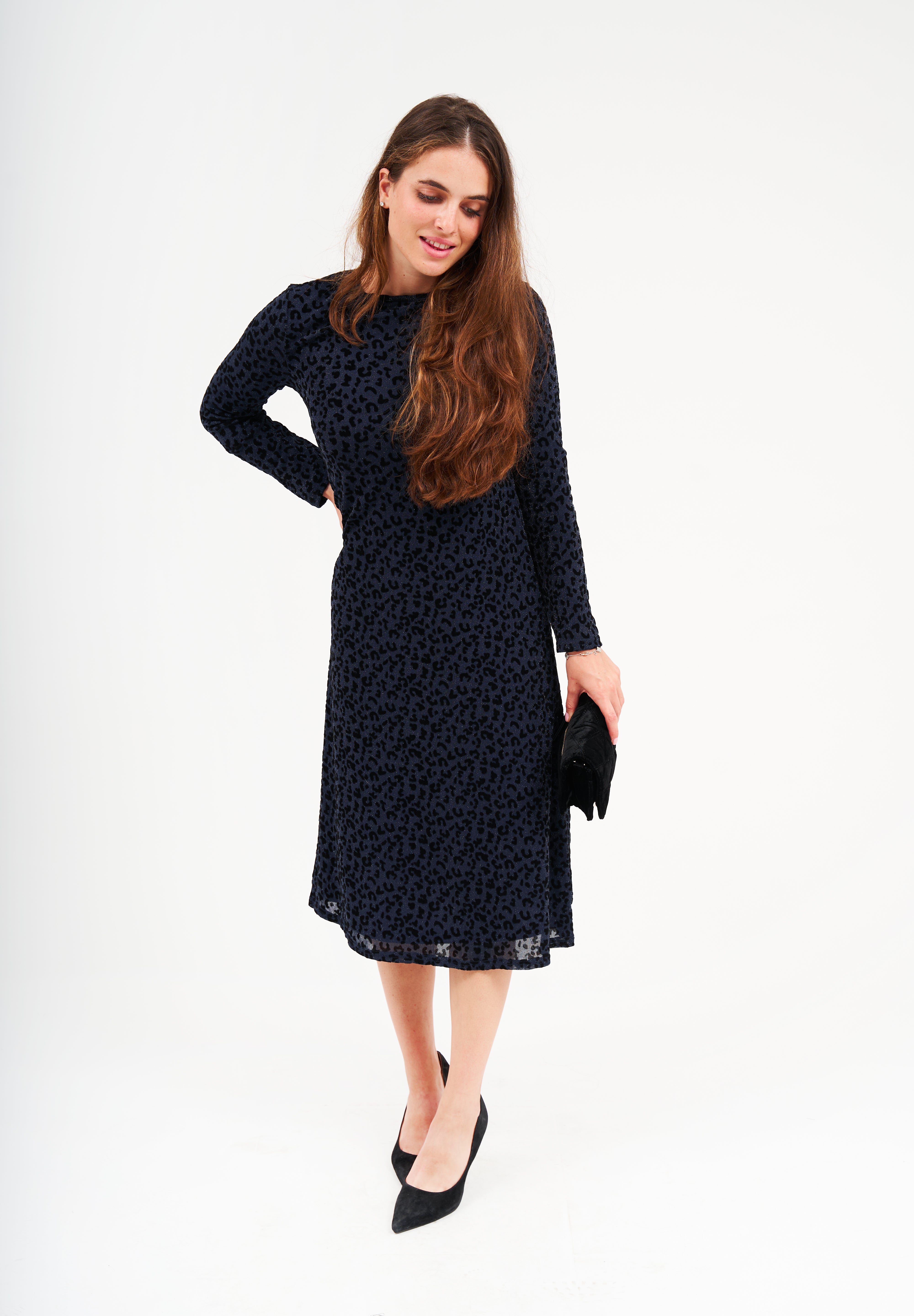 Alyssa Swing Dress- Sapphire