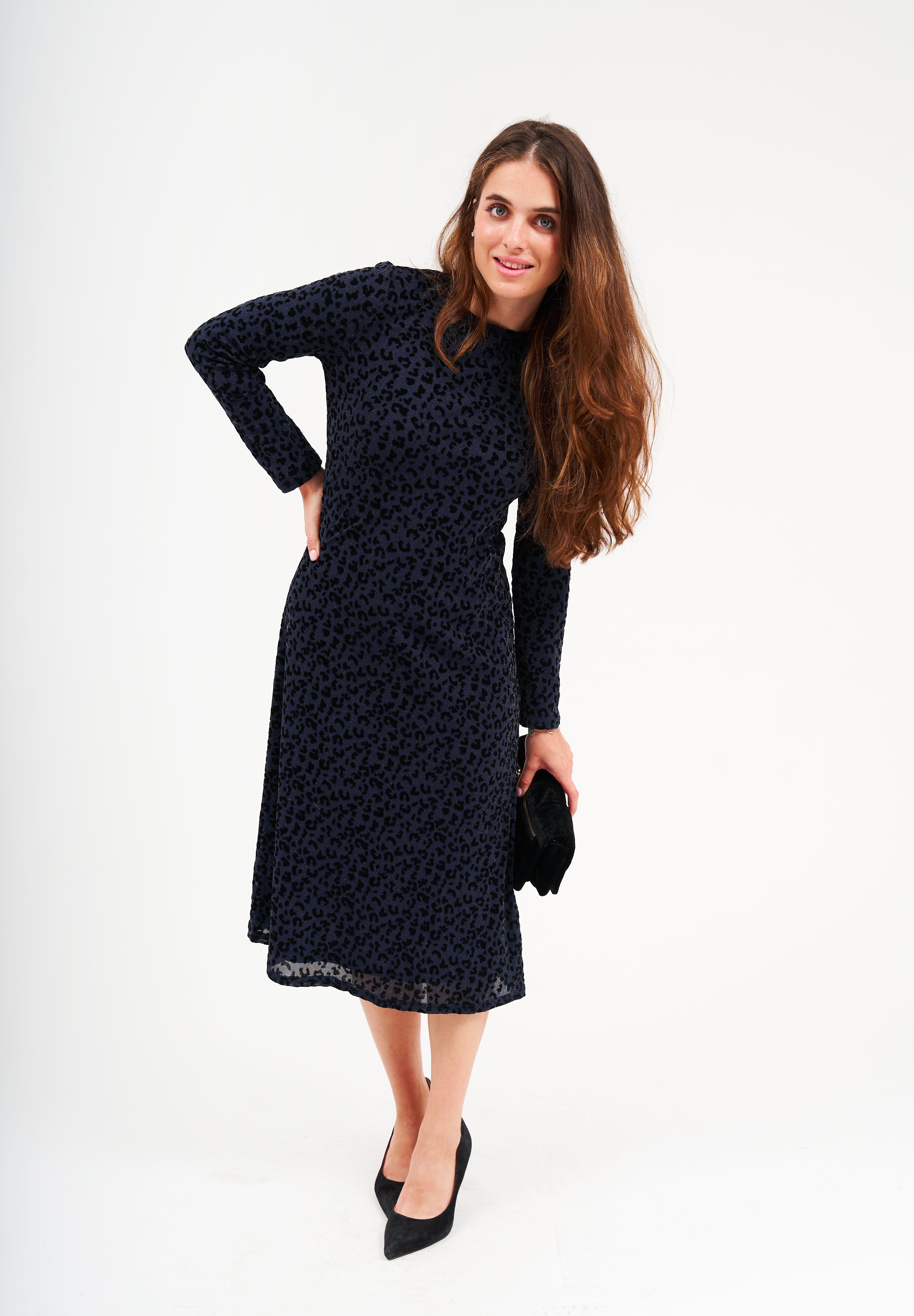 Alyssa Swing Dress- Sapphire