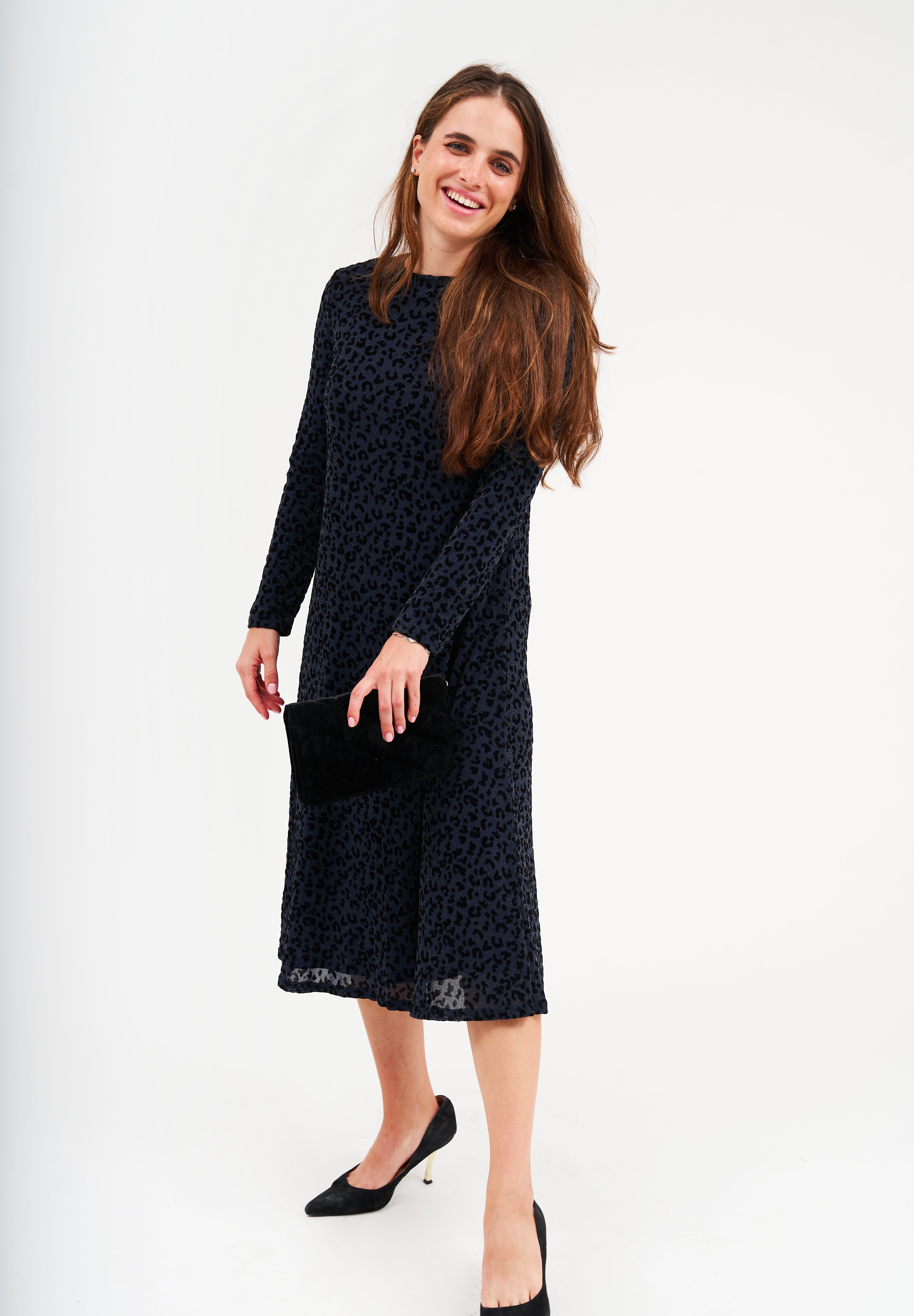 Alyssa Swing Dress- Sapphire