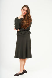 Modest Hunter Green Dalia Skirt – Women's Fashion